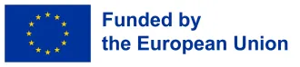 Logo of EU flag and text Funded by the European union