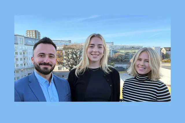 Photo of three students.