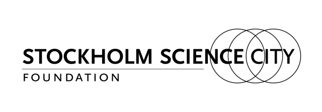 Logotyp Stockholm Science City i svartvitt